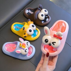 Kids Unisex Casual Cute Cartoon Thick-Soled House Slippers