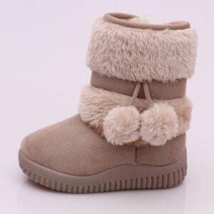 Kids Toddler Girls Fashion Soft Sole Non-Slip Warm Snow Boots