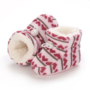 Baby Cartoon Soft Cloth Bottom Plush Toddler Snow Boots