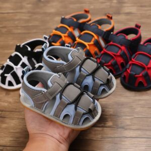Boys Fashion Non-slip Velcro Walkers Shoes