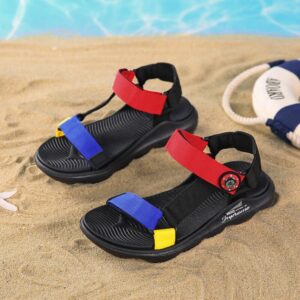 Kids Personality Velcro Design Color Comfortable Sandals