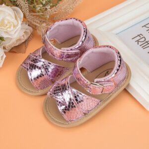 Baby Basic Soft Bottom PU Sandals Casual First Walkers