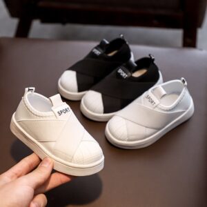 Kids Simple Bandage Shell-toe Casual Shoes