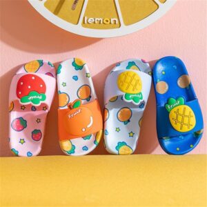 Kids Cute Fruit Pattern Non-slip Slippers