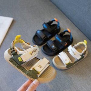 Kids Unisex Casual Beach Letters Velcro Sandals