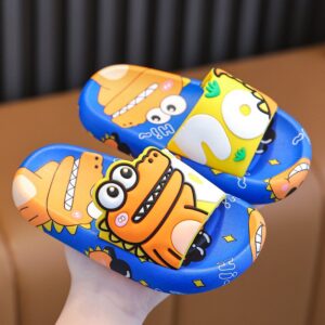 Children Kids Baby Fashion Boys Casual Cute Cartoon Dinosaur Soft Bottom Slippers Shoes