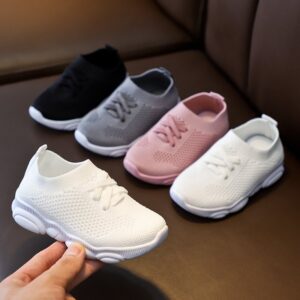 Children Kids Baby Fashion Girls Girls Knitted Soft Bottom Breathable Sneakers Shoes