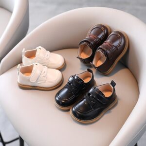 Children Kids Baby Fashion Boys Casual Soft Bottom Pu Leather Flat Shoes