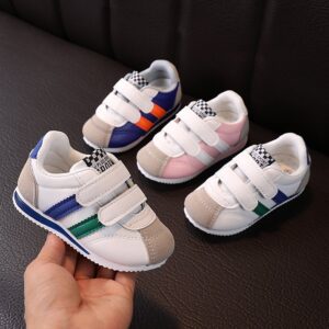 Children Kids Baby Fashion Girls Boys Casual Soft Bottom Velcro Closure Sneaker Shoes