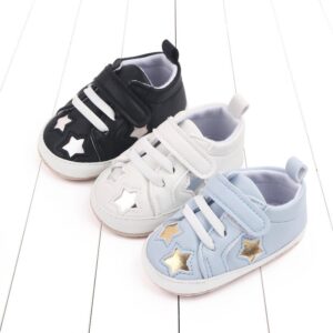 Toddlers Newborn Baby Fashion Girls Boys Star Soft Bottom Sports Sneakers Shoes