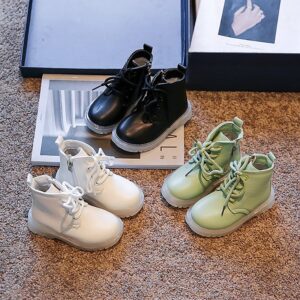 Children Kids Toddler Girls Boys Soft Bottom Non-Slip Zipper Boots