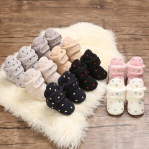 Kids Baby Girl Boy Fashion Soft Sole Fleece Thick Warm Flats