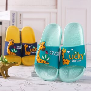 Kids Cartoon Giraffe Non-Slip Bath Slippers