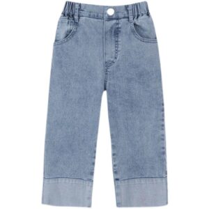 Kids Toddler Girls Fashion Casual Wide Leg Jeans