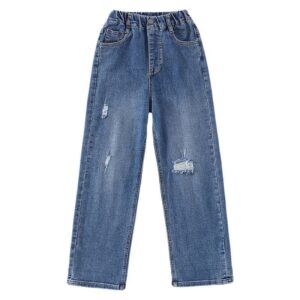 Children Kids Baby Fashion Girls Casual Basic Loose Denim Pants
