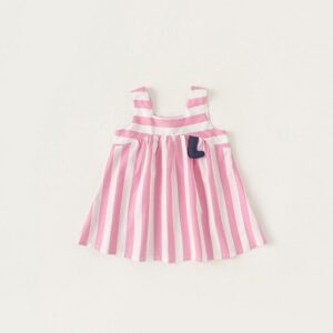 Baby Girl Fashion Stripe Sleeveless Dress