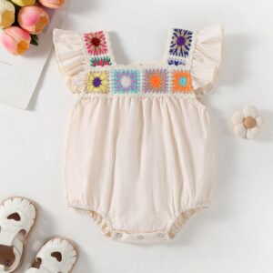 Baby Girls Fashion Boho Sleeveless Rompers