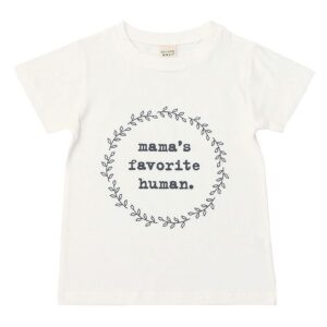 Boy Girl Kid Daddy Letter Print White T-Shirt