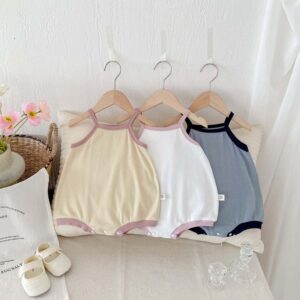 Kids Baby Boys Girls Casual Cute Sleeveless Romper
