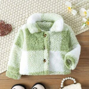 Kids Baby Boys Girls Autumn Winter Casual Long Sleeve Plush Coat