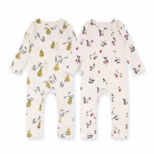 Kids Baby Boys Girls Casual Cute Tiny Flower Print Long Sleeve Romper