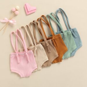 Toddlers Newborn Baby Fashion Girls Boys Pit Strip Solid Color Straps Romper