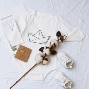 Toddlers Newborn Baby Girls Boys Long Sleeve Print Bodysuit