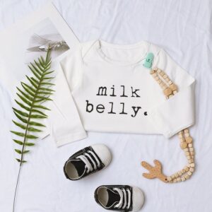 Toddlers Newborn Baby Fashion Girls Boys Cartoon Letters Print Long Sleeve Casual Basic Bodysuit