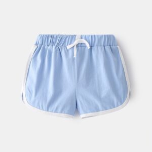 Kids Simple Solid Color Ultra-thin Elastic Casual Shorts