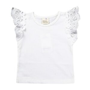 Toddlers Newborn Baby Fashion Girls Casual Basic Short Sleeve Lace Solid Color Pants