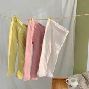 Children Kids Baby Fashion Girls Solid Color Hollow Lace Leggings