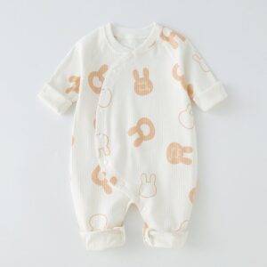 Kids Baby Boys Girls Casual Cute Cartoon Long Sleeve Romper