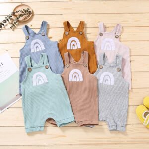 Girls Fashion Rainbow Pattern One Piece