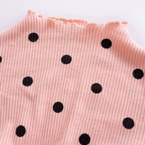 Girl Polka Dot Printing Long Sleeve Fluffy Dress