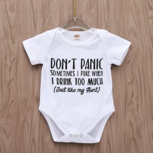 Baby Infant Toddler Letter Bodysuit
