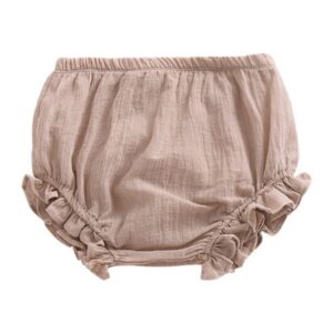 New Arrived Girls Solid Color Six Color Available Ruffle Lace Casual Cotton Shorts
