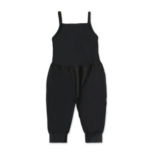 Girls Simple Solid Color Casual Jumpsuit