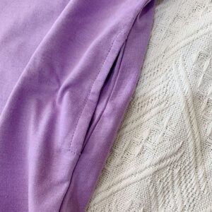 Girls Simple Round Neck Solid Color Dress