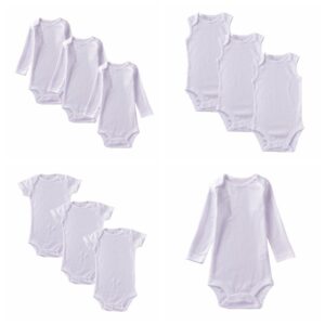 Toddlers Newborn Baby Fashion Boys Girls Casual Long Sleeve Sleeveless Solid Color Bodysuit