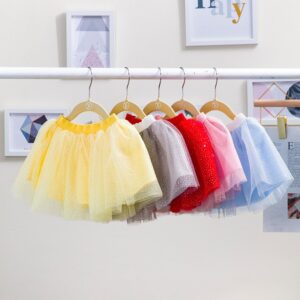 Kids Baby Girls Casual Cute Sequins Mesh Party Tutu Princess Skirt
