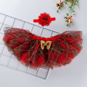 Kids Baby Girls Casual Cute Multicolor Leopard Polka Dot Plaid Star Sequins Mesh Party Tutu Princess Skirt