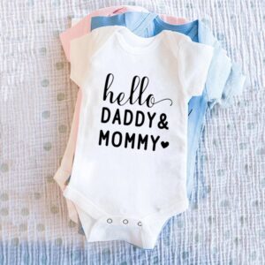 Kids Baby Boys Girls Cute Letters Round Neck Short Sleeve Romper