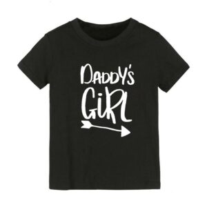 Children Kids Baby Fashion Boys Girls Short Sleeve Daddy's Mama's Letter Print T-Shirt