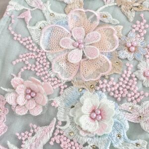 Kids Baby Girls Mesh Lace Beaded Parquet Tie Jumpsuit