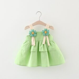 Toddlers Newborn Baby Fashion Girls Sleeveless Flower Cute Dress
