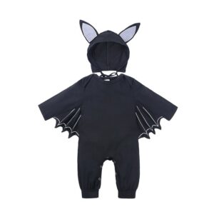 Toddlers Newborn Baby Fashion Girls Boys Casual Basic Bat-Shaped Jumpsuit