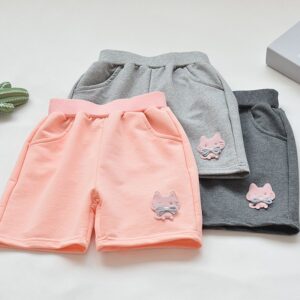 Children Kids Baby Fashion Girls Casual Basic Sports Cartoon Shorts