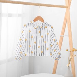 Children Kids Baby Fashion Girls Basic Casual Cartoon Print Long Sleeve Zipper Jacket