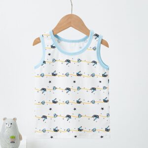 Children Kids Baby Fashion Girls Casual Basics Sleeveless Cartoon Print Top
