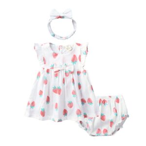 Toddlers Newborn Baby Fashion Girls Basic Casual Ruffle Sleeve Flower Print T-Shirt And Shorts Set